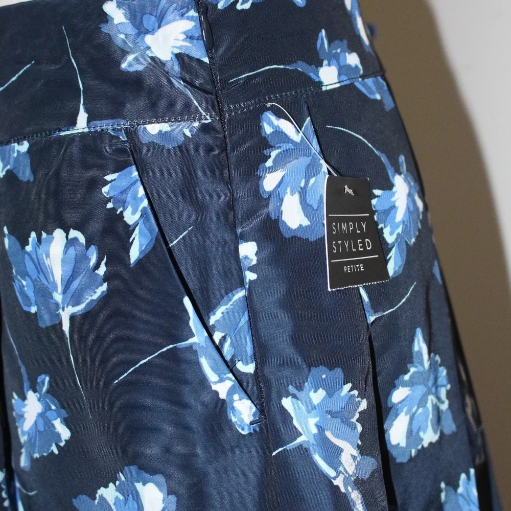 Simply Styled, wide pleated floral full skirt - Picture 4 of 10